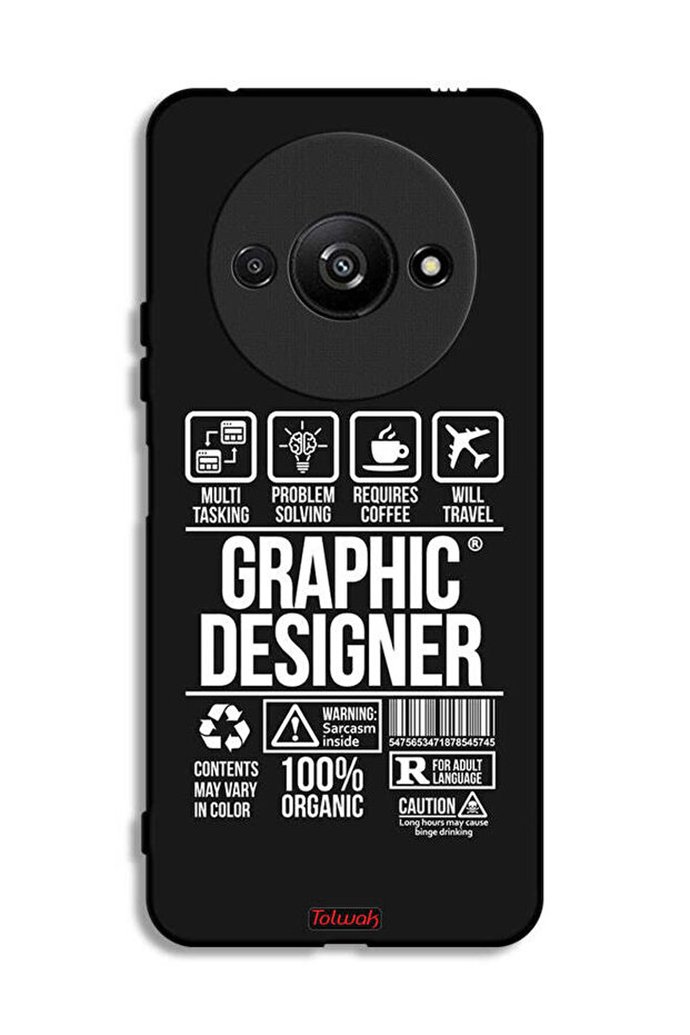 Xiaomi Redmi A3 4G Protective Case Cover Graphic Designer Sticker
