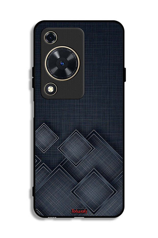 Huawei Enjoy 70 Protective Case Cover Squares Pattern On Cloth
