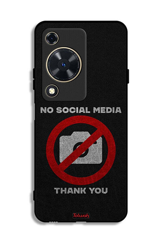 Huawei nova Y72 Protective Case Cover No Social Media Thank You