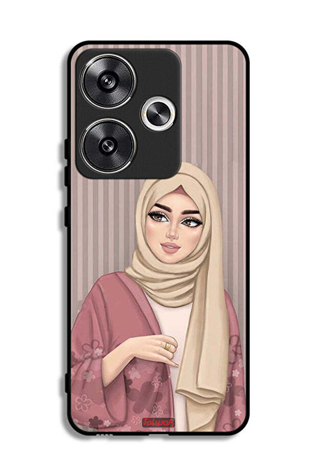 Xiaomi Poco F6 5G Protective Case Cover Hijab Girl Art
