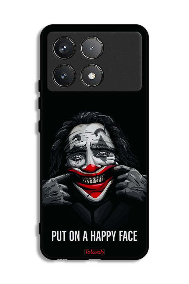 غطاء حماية لهاتف Xiaomi Redmi K70 بوجه سعيد