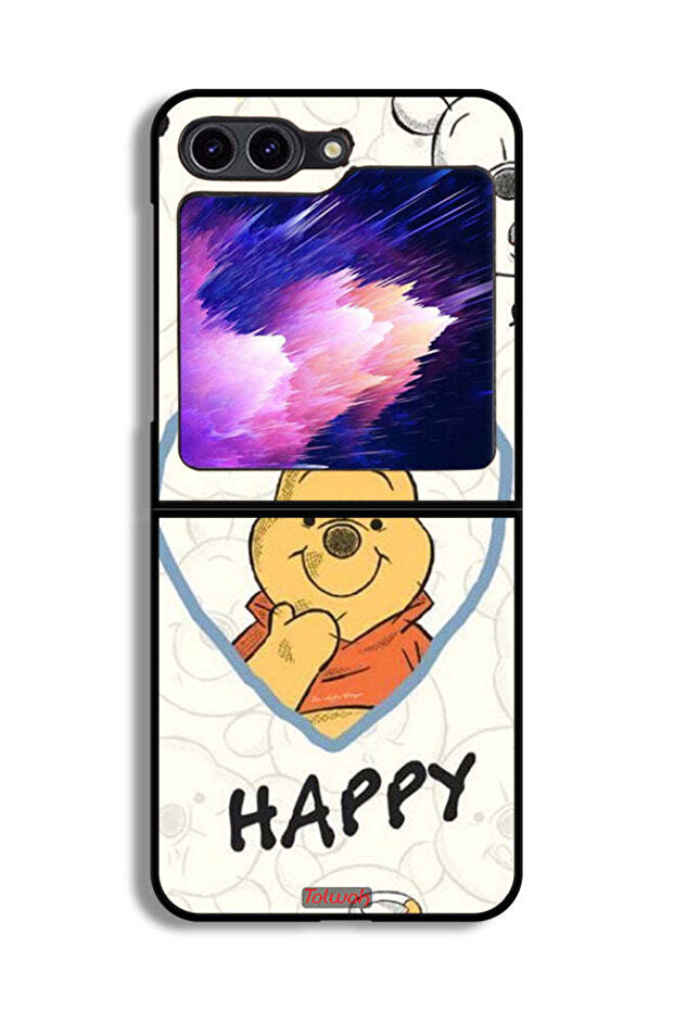 غطاء حماية لهاتف Samsung Galaxy Z Flip6 بتصميم Pappy Bear