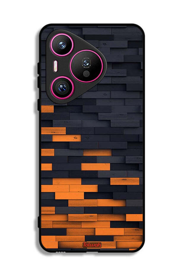 Huawei Pura 70 Protective Case Cover Wooden Wall