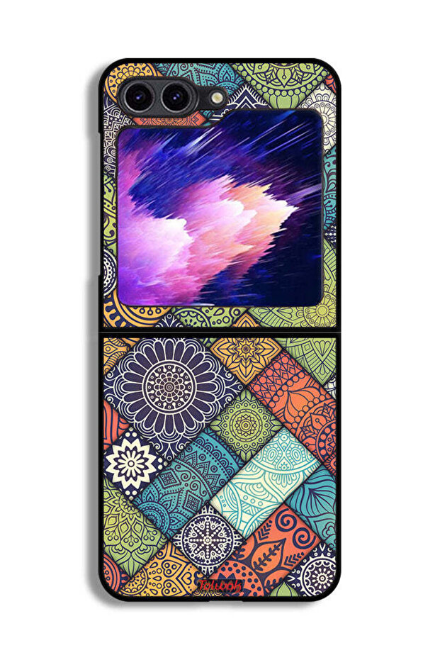 غطاء حماية لهاتف Samsung Galaxy Z Flip6 بنمط ماندالا