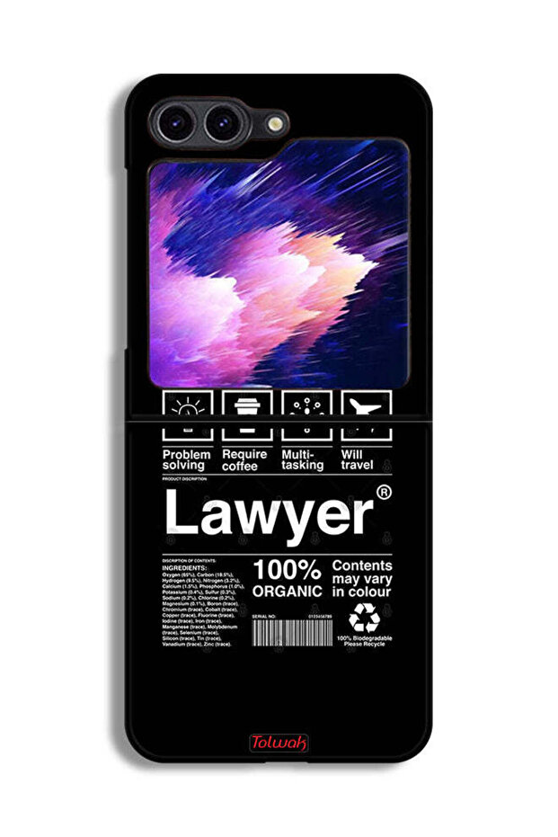 Samsung Galaxy Z Flip6 Protective Case Cover Lawyer Sticker