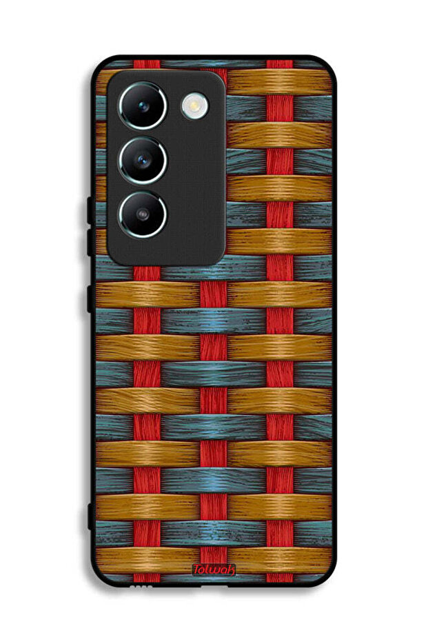 Vivo V30 Lite 4G Protective Case Cover Strips Art Pattern