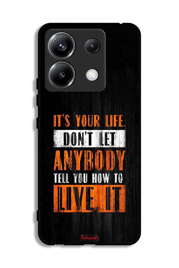 غطاء حماية لهاتف شاومي ريدمي نوت 13 برو 5G "Its Your Life"