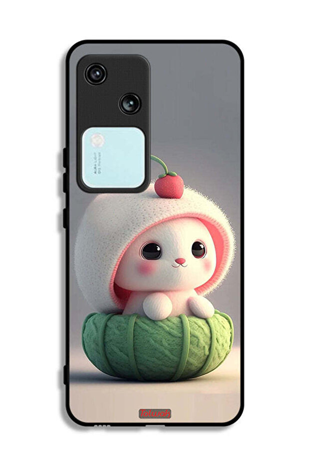 غطاء حماية لهاتف Vivo S18 5G بتصميم أرنب صغير لطيف