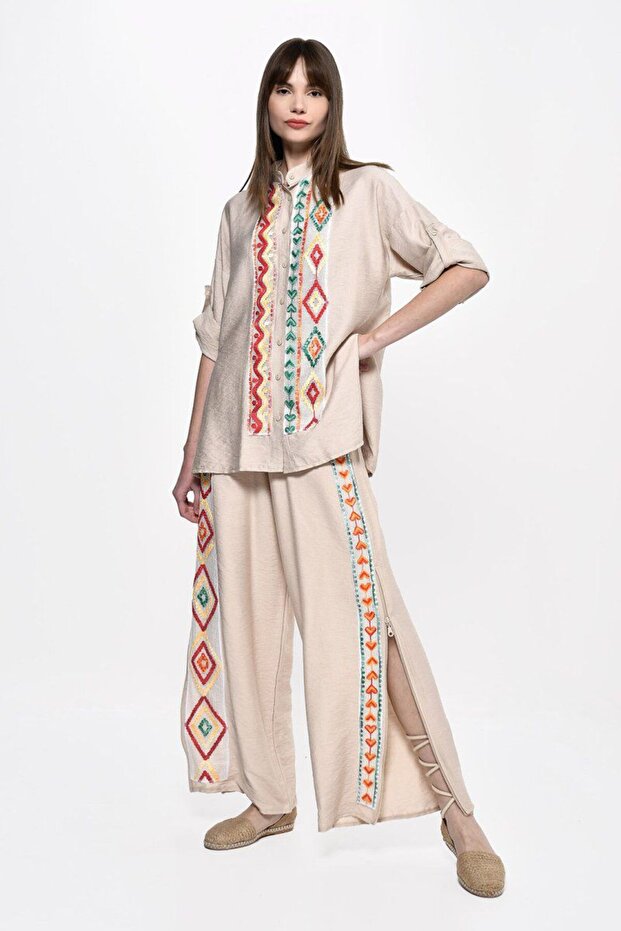 BOHO TASARIM PANTOLON - 5