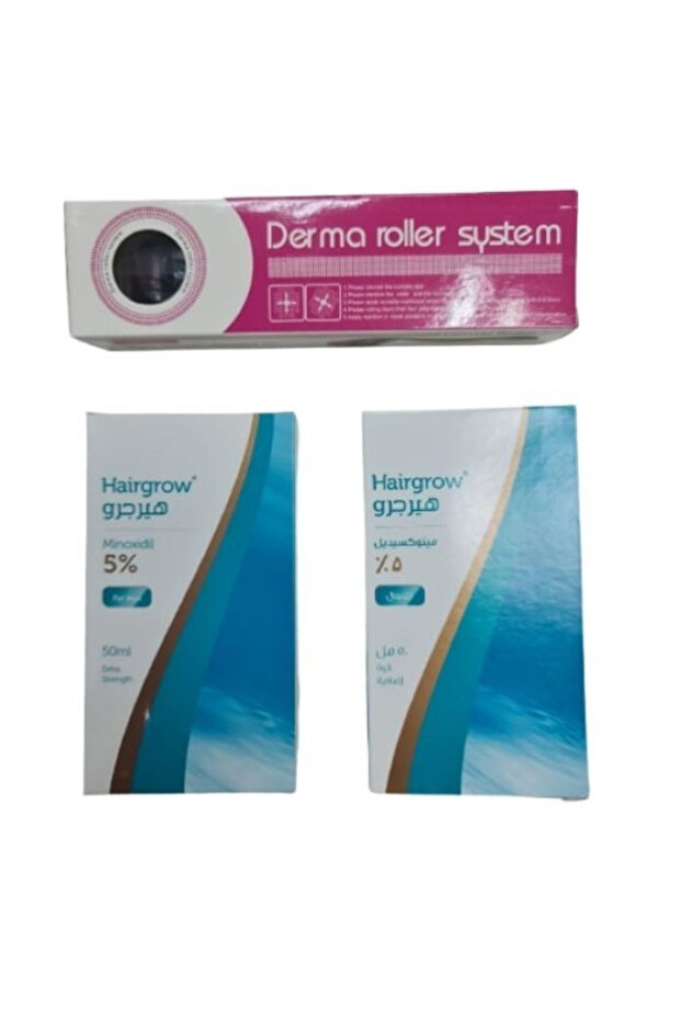 2 Hair Grow 5% Combo Pack with Derma Roller