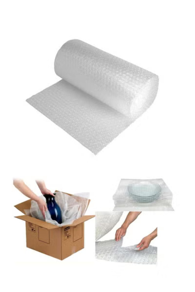 5m Flexible Clear Plastic Multi-Purpose Bubble Roll - 1