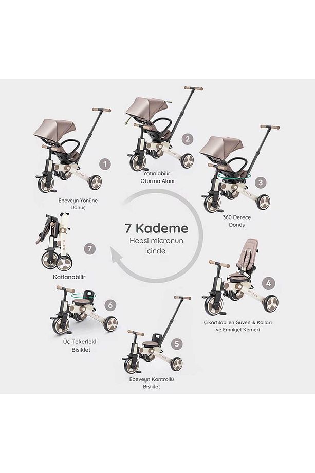 4in1 Latte 3 Tekerlekli Katlanabilir Bisiklet - 3