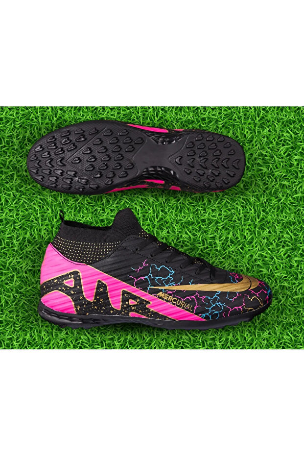 Kindep Mercurial Socks Unisex Astroturf Shoes Black
