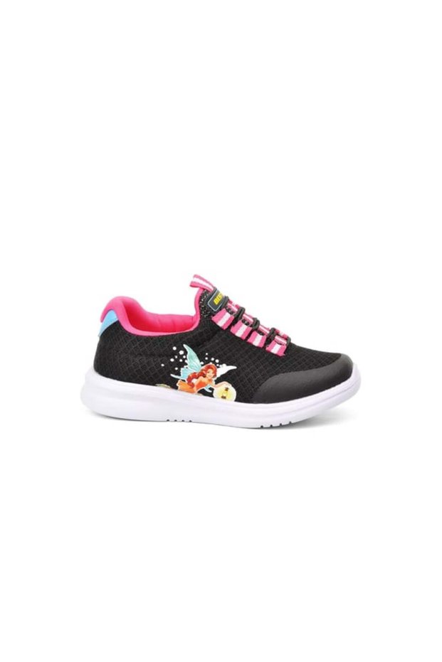 Bestof B-85 Elastic Unisex Sports Shoes Black Fuchia