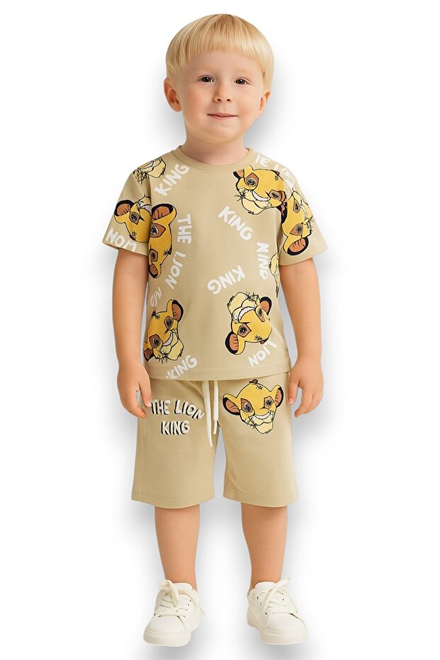 طقم شورت للأولاد من King - 1