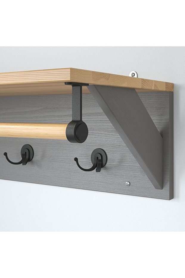 duvar askısı, gri, 80 cm - 3