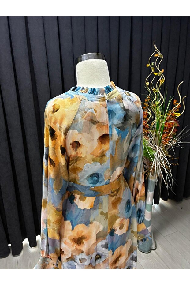 08-1683 Camel Elbise - 4