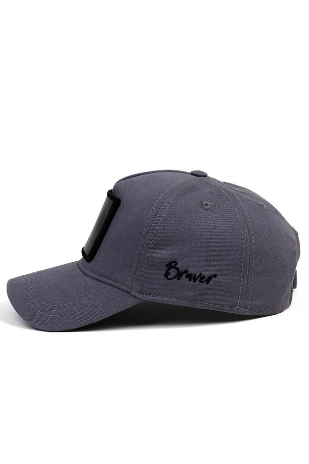 Braver Gri Kedi Patch Şapka - 2