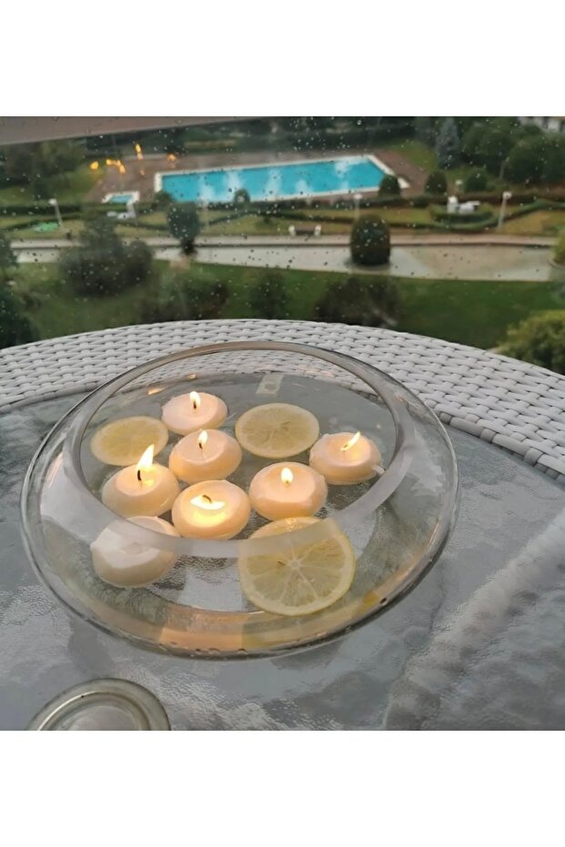 6 Adet Suda Yüzen Mum - 4