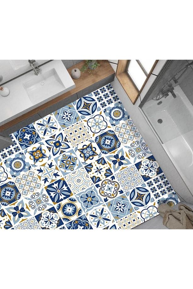 Kendinden Yapışkanlı Mutfak Banyo Zemin Mermer Mobilya Fayans Yapışkanlı Folyo Kaplama 60cm X 100cm - 2