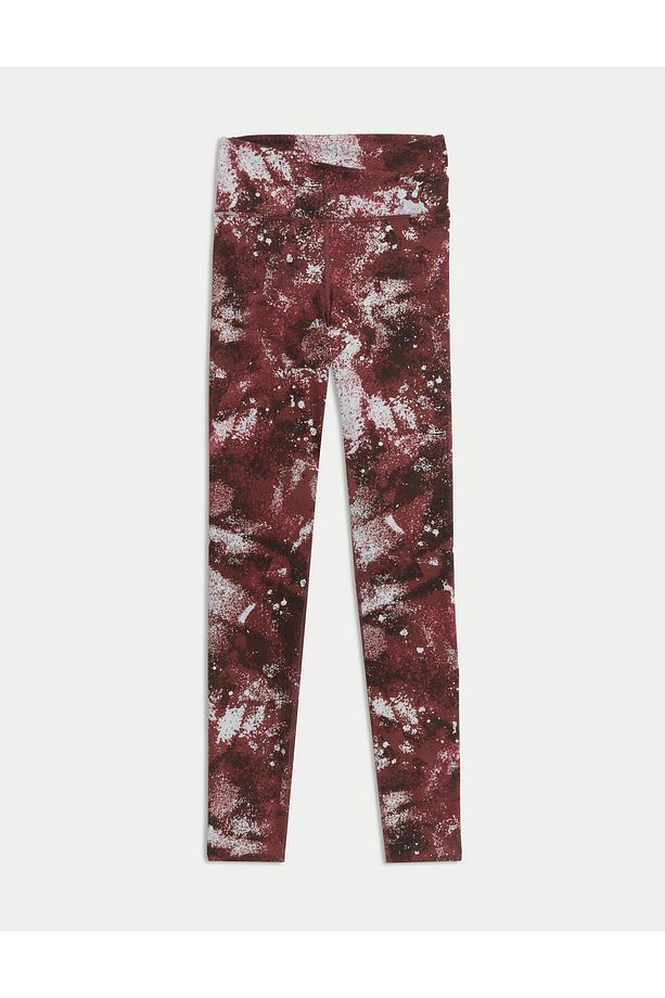 Yüksek Bel Desenli Legging Tayt - 7