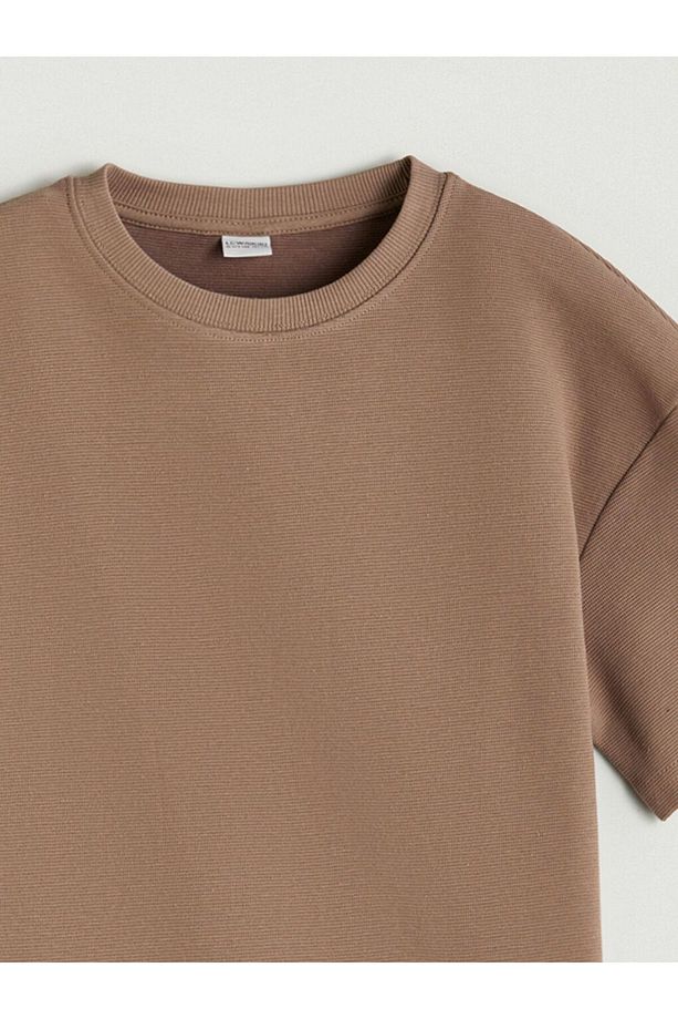 LCW Kids Bisiklet Yaka Basic Erkek Çocuk Tişört - 3
