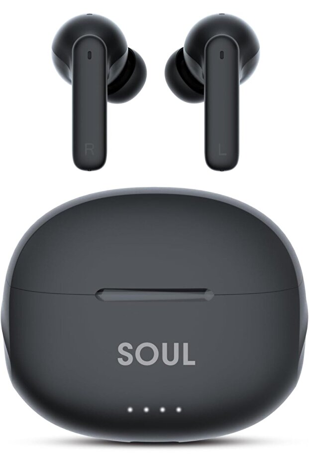 Xcell Soul17 ENC Earbuds | Ultra-Compact, Premium Sound | 26Hr Playtime | TWS, Touch | Black