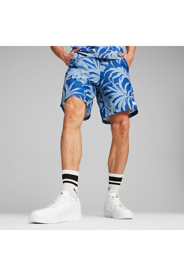 Mens ESS+ PALM RESORT Shorts - Blue