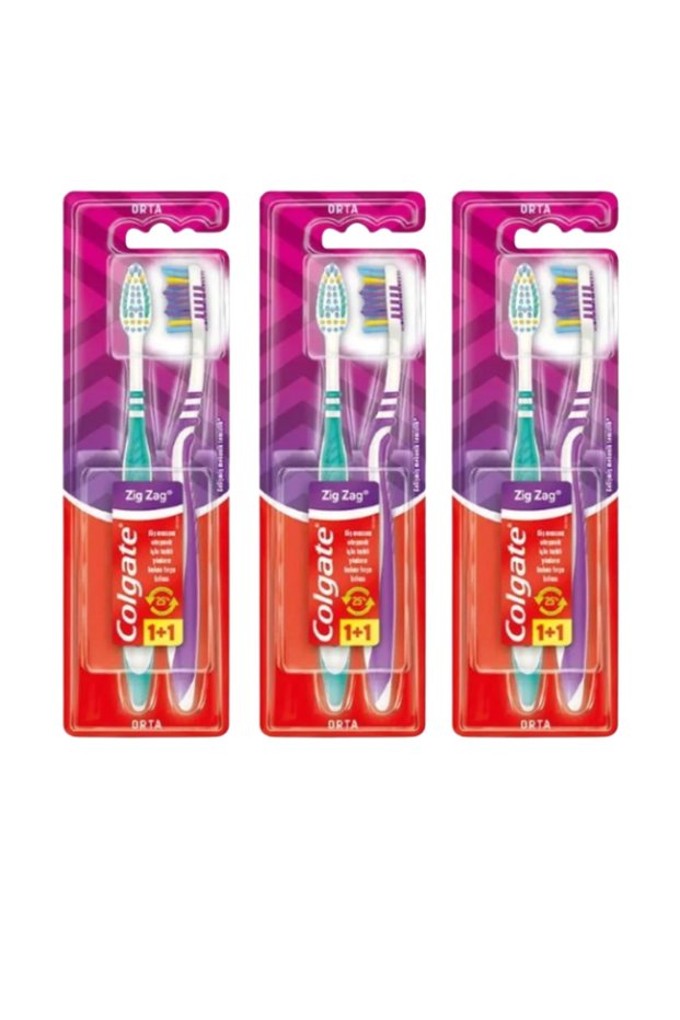 Zigzag Toothbrush 1+1 3 Pieces