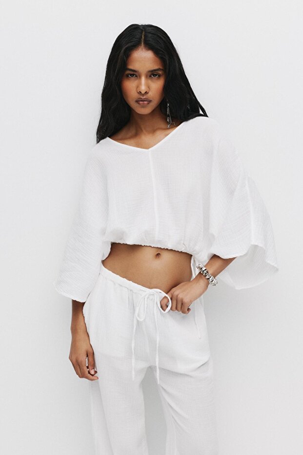 Ayarlanabilir rustik bluz - 2