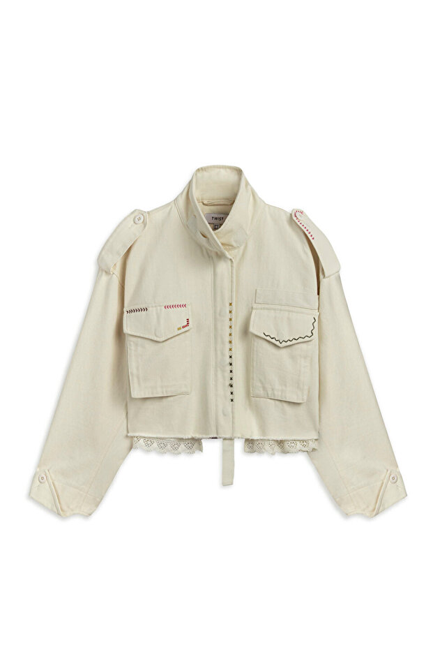 KONTRAST NAKIŞLI CEKET - 3