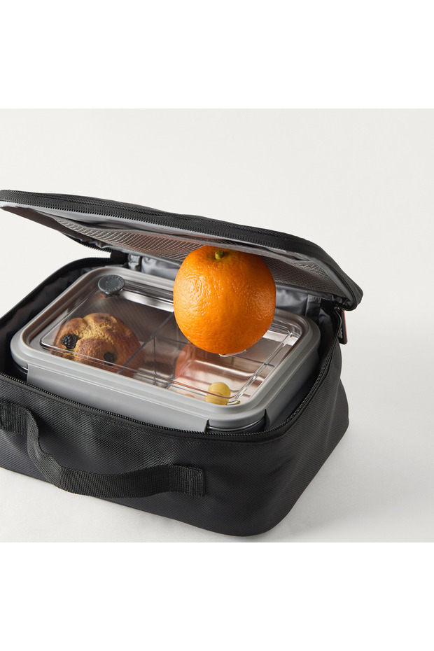 Calmo Solid Lunch Bag with Zip Closure - 5