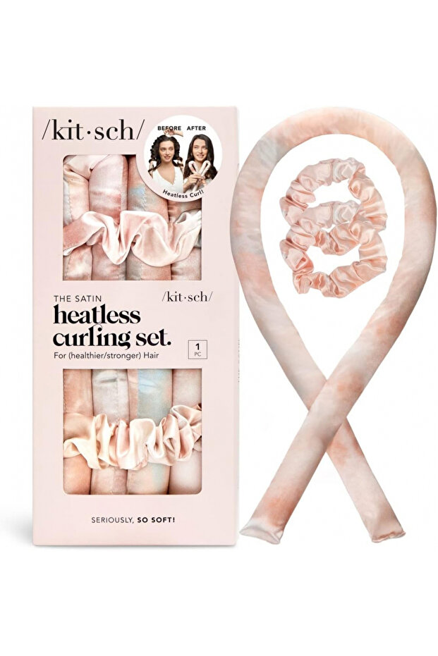 Satin Heatless Curling Kit