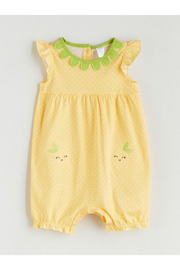 LCW baby Nakışlı Kız Bebek Tulum ve Şapka - 2