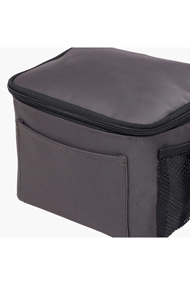 حقيبة غداء صلبة مع سحاب وحزام - 5