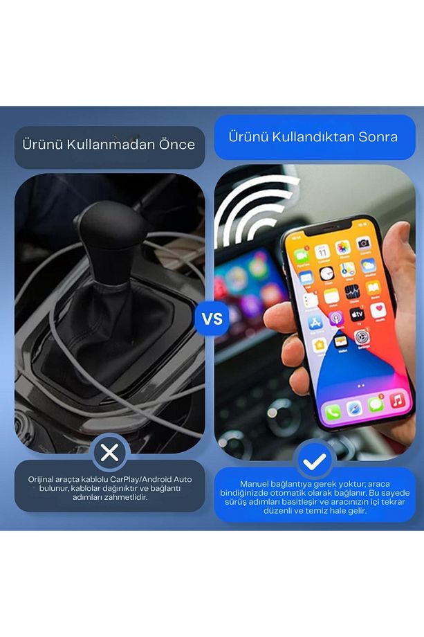 Carlinkit Mini Ultra 2025 Kablosuz CarPlay & Android Auto Adaptörü | iPhone ve Android Uyumlu - 4