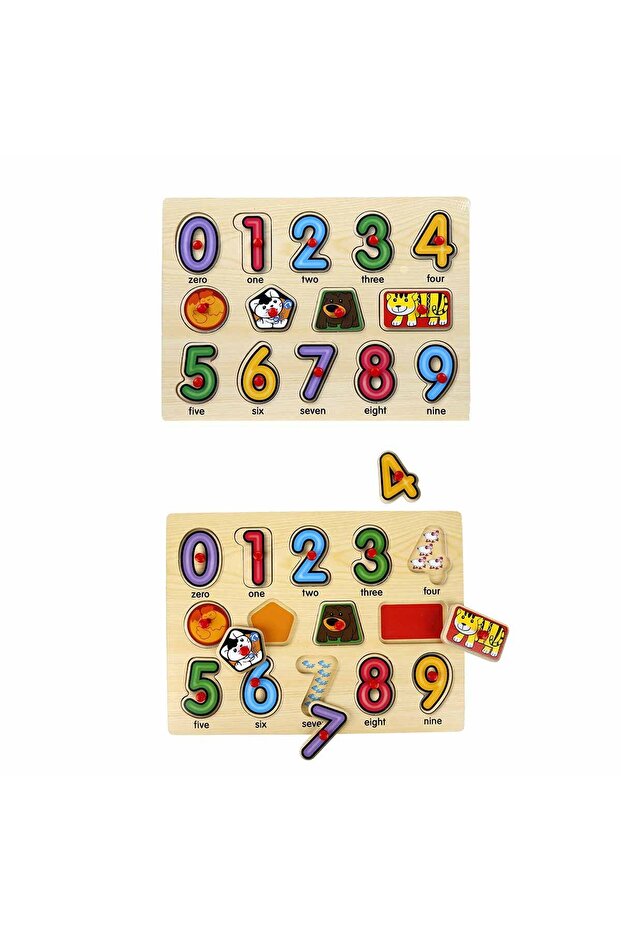 130444 Wooden Pushpin Puzzle Clock