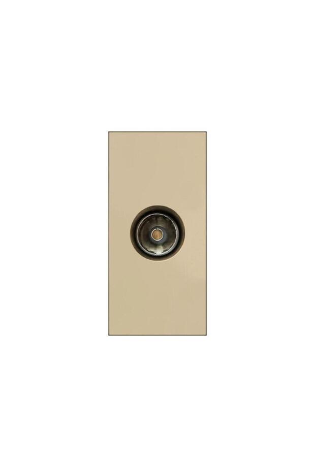 LUXION 1M TV Socket Module, Gold - 2