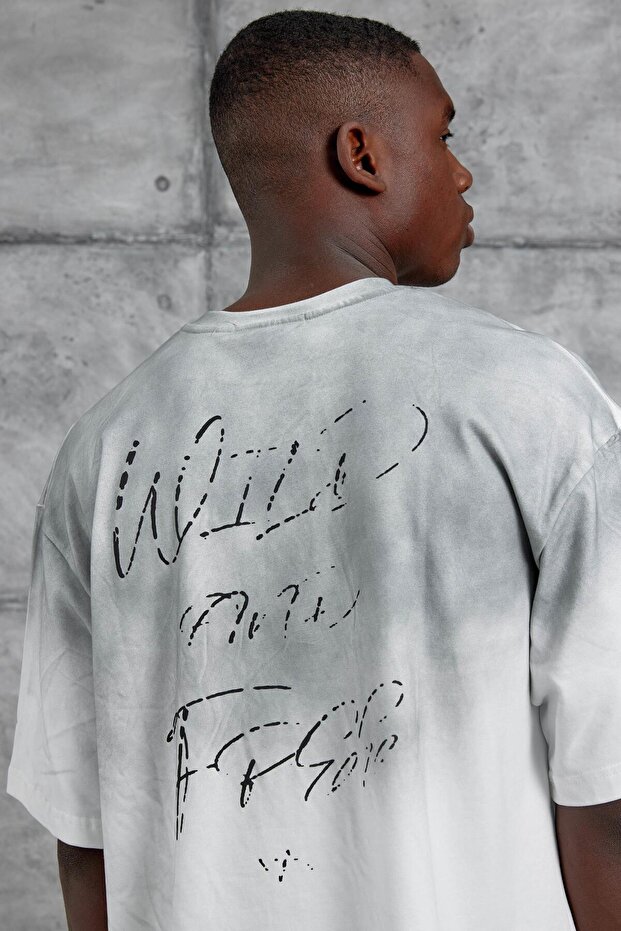 Beyaz 7 Numara Oversize Tshirt - 5