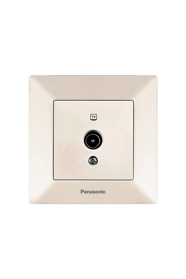 TV Socket Zero Arkedia Panasonic Beige - 1