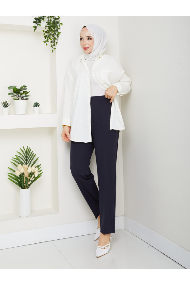 بنطلون بجيوب مقاس كبير - 1