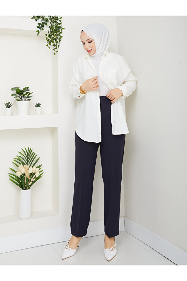 بنطلون بجيوب مقاس كبير - 3