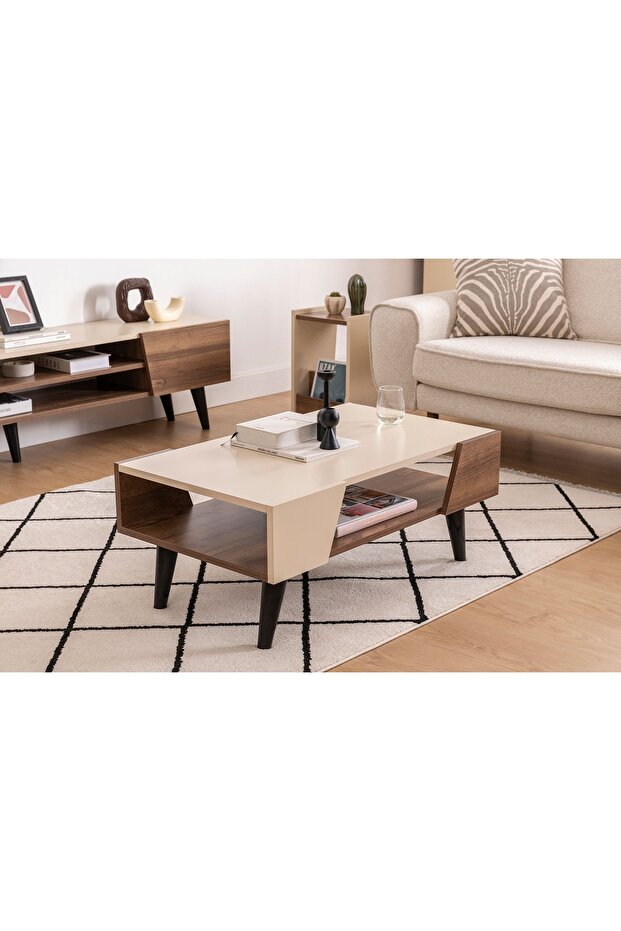 CLARK ORTA SEHPA, CEVİZ BEJ - 2