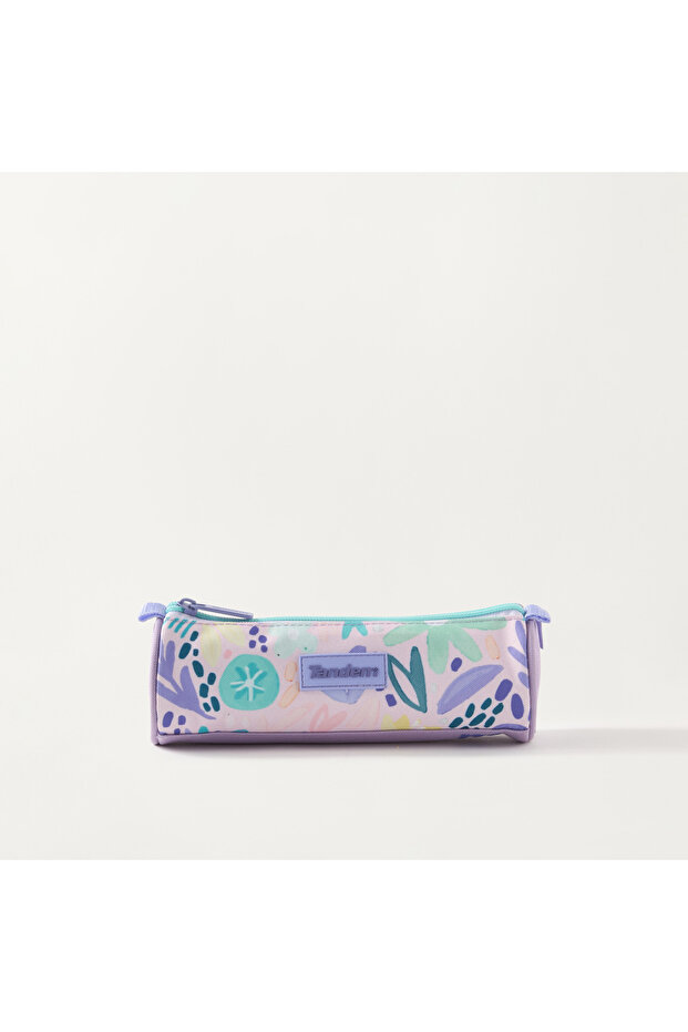 Aquarelle All-Over Print Pencil Case with Zip Closure