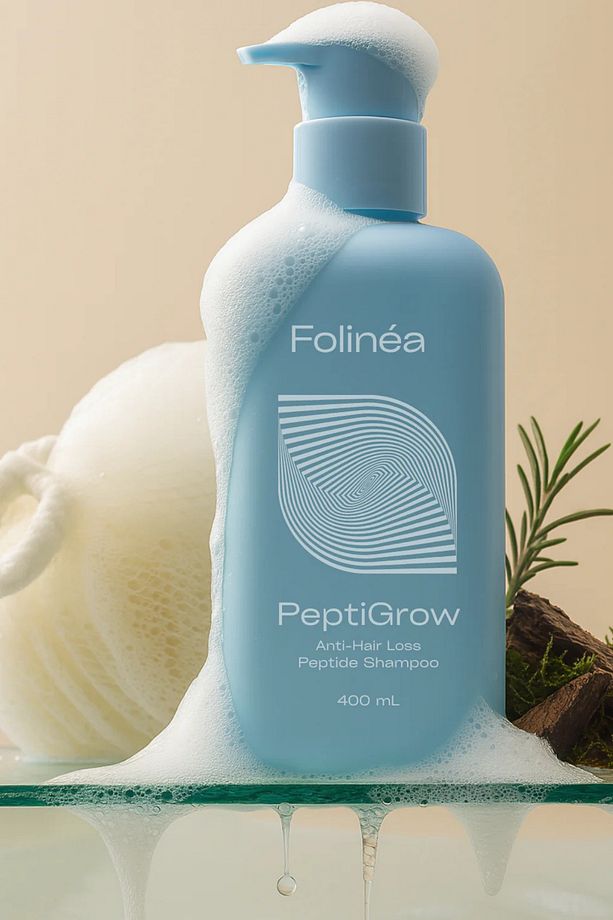 PeptiGrow⁺™ Dökülme ve Saç Derisi Sorunları İçin Şampuan - GHK-cu + Aktifler + Bitki Özleri - 400 ML - 3