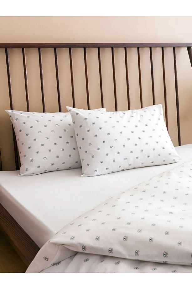 LCW HOME GÖZ Baskılı Pamuklu Çift Kişilik Nevresim Seti - 3