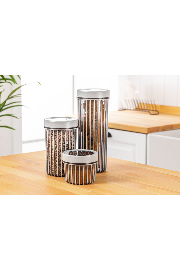 3'Lü Linea Yuvarlak Saklama Seti / 550 ml - 1,1 lt - 1,7 lt - 1