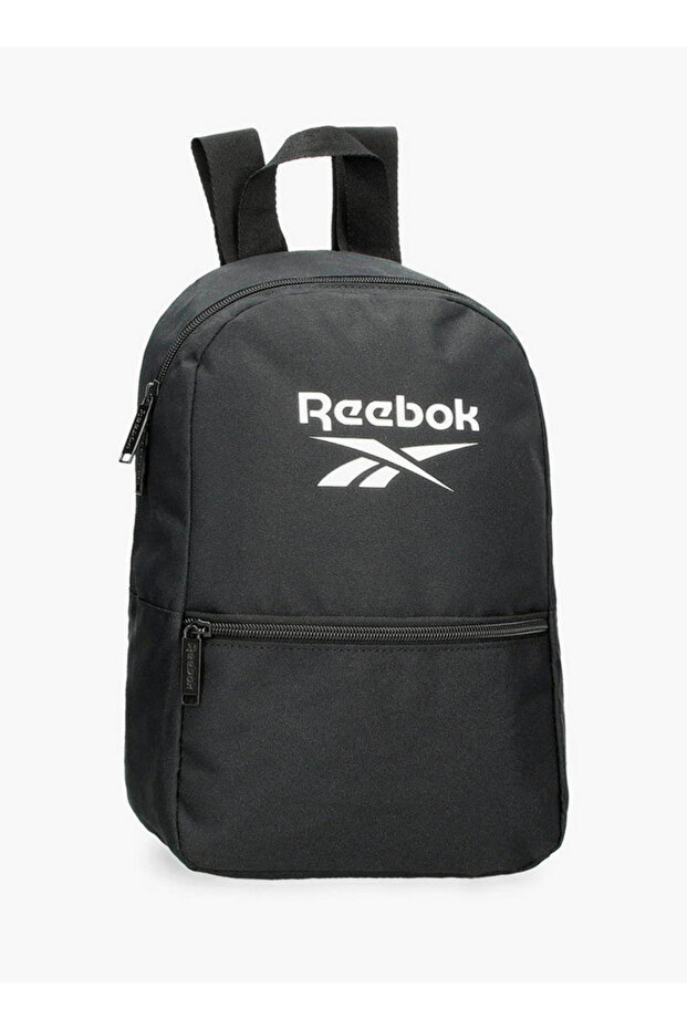 Logo Print School Backpack with Adjustable Straps and Zip Closure - 38x19x43 cm