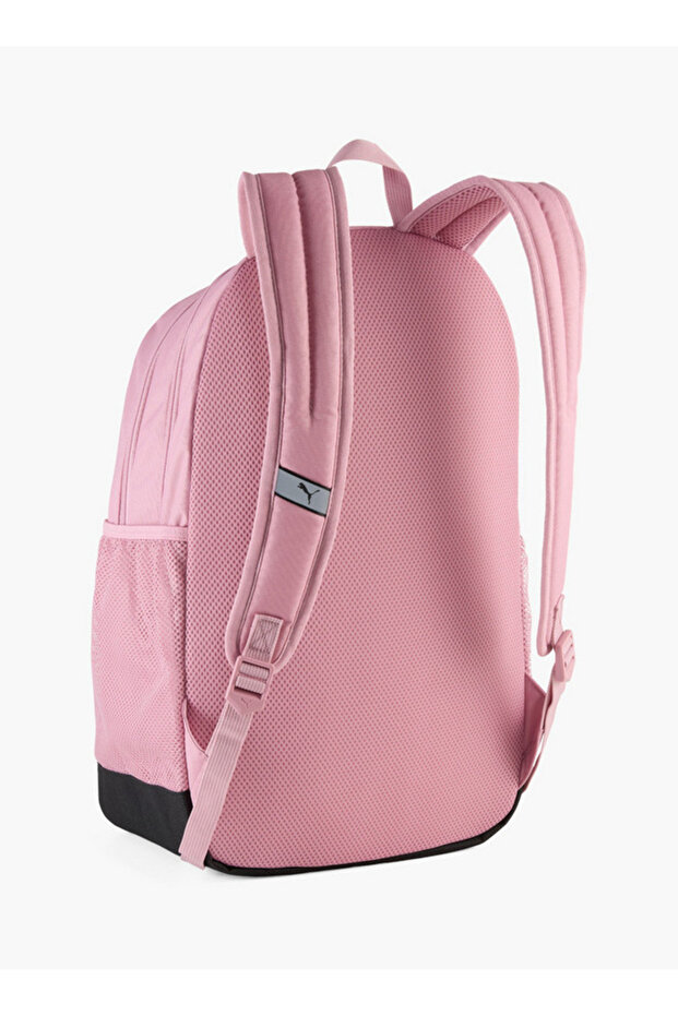 Girls Logo Embossed School Backpack with Adjustable Shoulder Straps and Zip Closure - 2