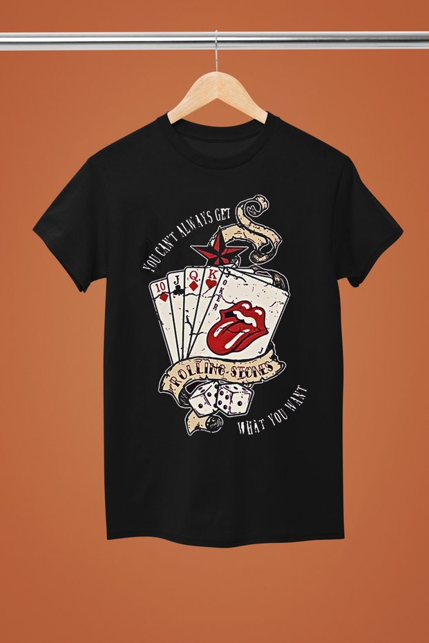 Rolling Stones Printed Cotton Crew Neck Regular Fit Short Sleeve Women's Tshirt